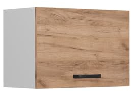 Vicco Hängeschrank R-Line, Goldkraft Eiche, 60 cm | Nach oben öffnende Tür · ✓ Über der Dunstabzugshaube · Tiefe – 31 cm · ✓ Frei kombinierbar · 1 Tür