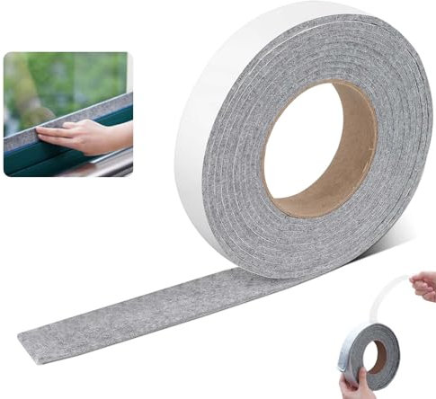3cm x 4m Kondenswasser Absorber für Fenster, Kondenswasser Fenster Schwammstreifen zur Verhinderung von Fenstervereisung und Wasseransammlungen, Fensterfolie Streifen für Fenster, Spiegel, Badezimmer