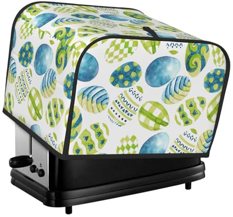 Copri-uova di Pasqua per tostapane a 4 fette, copri-macchina per il pane con manico, lavabile e antimacchia, copri-piccoli elettrodomestici da cucina, decorazione da pranzo