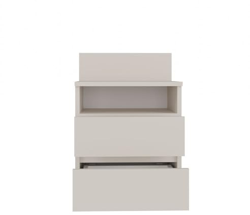 KOBI Nachttisch MALWA M1 - moderner Nachttisch mit 2 Schubladen, minimalistisches Design