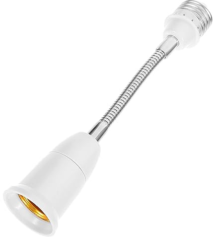 WHAMVOX Adaptador De Casquillo Extensor De Bombilla Flexible Para Garajes Y Talleres Compatible Con Bombillas