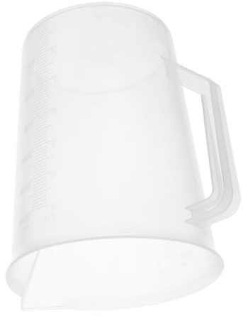 TOGEVAL Contenitore di Misurazione Olio in Plastica Manico per Cucina e Officina Tazza di Misurazione Graduata 3000 Ml per Olio
