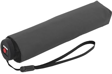 Knirps Regenschirm U.010 Ultra Carbon Light mit Schirmtasche I kleiner Taschenschirm I Regenschirm leicht & kompakt I Taschenregenschirm stabil & sturmfest