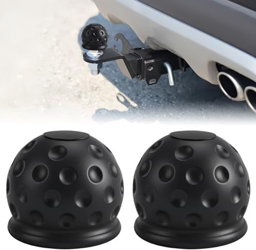 2 Stück Anhängerkupplung Abdeckung,50mm Gummi Kappe Anhängerkupplung,Anhängerkupplung Schutzkappe,Lustig Ball Abdeckung Anhängerkupplung,Kugelkopfabdeckung Anhängerkugelkopf Schutzhülle für Anhänger