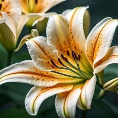 Rizomas de lirio Fragancia exquisita. perenne. Adaptable.Puro amor. Resistente al frío.-8 Rizoma-F
