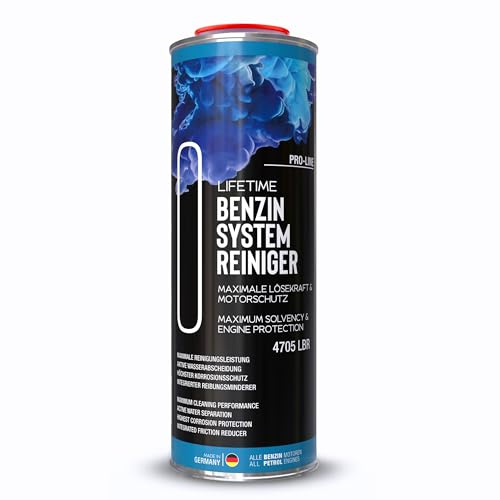 LIFETIME Benzin Systemreiniger 1.000 ml - Intensiv-Reinigung für Injektoren, Hochdruckpumpe & Brennraum | bis zu 100% saubere Einspritzdüsen | GDI, TSI, TFSI, FSI | Benzin Additiv Injektor Reiniger