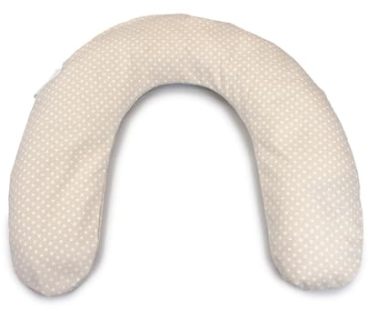 Bezug für Frühchenkissen klein Punkte beige Ersatzkissenbezug von Theraline