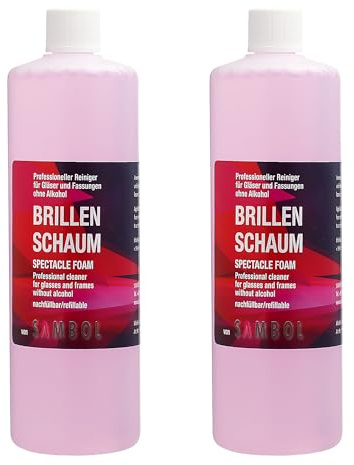Brillenschaum 500 ml Nachfüllflasche mit Antistatikum ohne Alkohol ohne Silikon