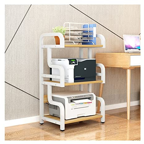 Stand für Drucker Home Drucker Rack Regal Floor Regal Schreibtisch Büro Kopierer Lagerregal mehrschichtiger Nadel Typ Schreibtisch-Organizer-Regal (Color : A-3 Tier)