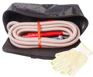 nmbhus Auto-Abschleppgurt, Synthetisches Kabel, Abschleppseil, Anhängerschnur, 3/5/8/10 M, 5 Tonnen, for Off-Road-SUV, ATV, UTV, LKW, Autozubehör (Color : 10T10M UHook Handbag)