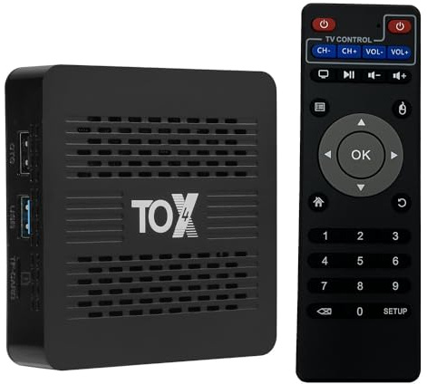 TOX4 Android 13 TV Box RK3528 4GB RAM 32GB ROM 2.4G/5G WiFi 1000M BT5.0 4K HDR Set Top TV Box