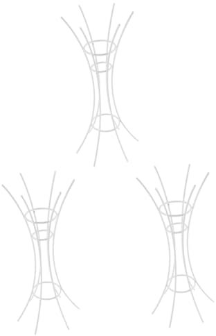 Kisangel 3St Luftblumenständer hochzeitsdekoration Zimmerpflanzen Anlage Luftpflanzen Lebendhalter Pflanzenregale Aufbewahrungshalter für Luftpflanzen Luftpflanzenständer Eisen Weiß
