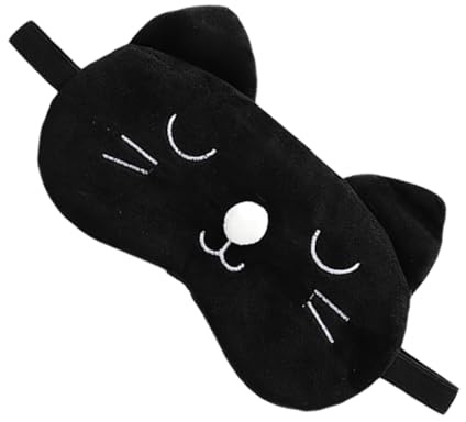 Healeved Schlafmaske Cartoon Panda Augenbinde Leicht Weich mit Verstellbarem Gummiband Lichtblockierend für Reisen Zuhause Hotel Schlafhilfe