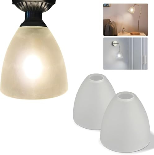 JCPYIUL Petit abat-jour en verre de rechange, lot de 3 abat-jours Globe pour ventilateur de plafond, abat-jour en verre dépoli blanc pur pour E27, 13,5 cm de haut x 14,5 cm de diamètre