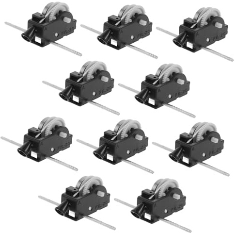 WOONEKY 10 Piezas de Mecanismo de Juguete de Cuerda Caja de Engranajes de Plástico para Proceso DIY y Repuesto en Coches de Juguetes