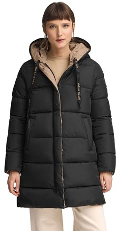 Polo Club Chaqueta Reversible Negra de Mujer con Cierre de Cremallera y Logo bordado Manga Larga - Jacket for women