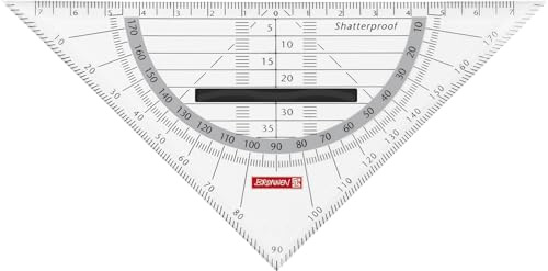 10X BRUNNEN Geometrie-Dreieck 16cm Griff onyx