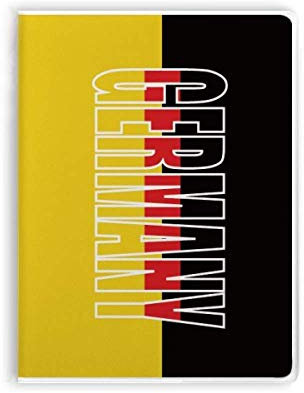 Diario de la cubierta suave del cuaderno del nombre de la bandera del país de Alemania