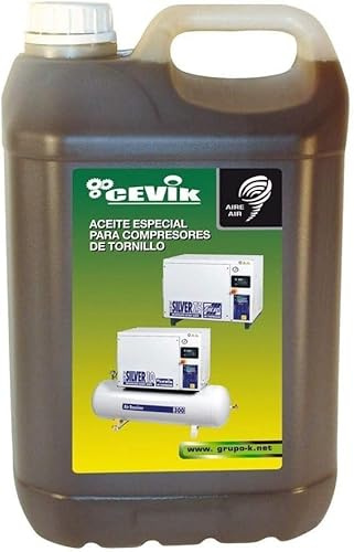 CEVIK PRO - Olio Compressore Aria e Utensili Pneumatici - 5 Litri - Base Minerale SAE30/40 - Compatibile con Compressore a Pistone - Olio Lubrificante - Manutenzione Ridotta - Funzionamento Efficiente