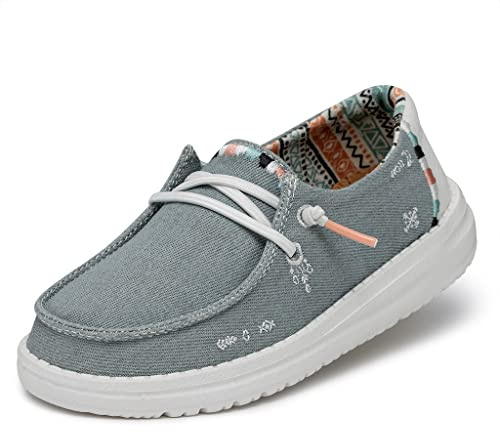 Hey Dude Wendy Youth Boho - Girls Shoes - Light Denim - Size EU 32