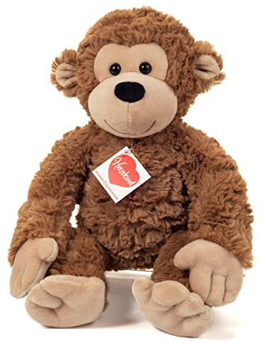 Teddy Hermann 93945 Äffchen Ricky 32 cm, Kuscheltier | Besonders flauschiger Premium-Plüsch, mit viel Liebe zum Detail, ab 0 Monaten, waschbar, weicher Plüsch