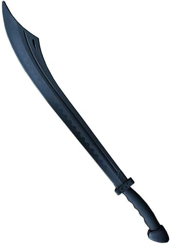 Martial Arts Theatrical Stage Cosplay props Movies Films Stunt Equipment - Black Polypropylene Chinese Kung Fu Short Sword - 33