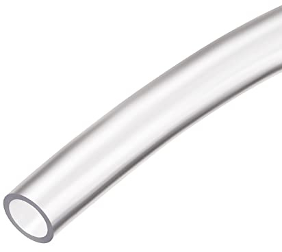 DMiotech PVC-Schlauch, Transparent, 8mm ID, 10mm AD, 2m Länge, Pack von 1Stk, für Garten, Bewässerung, Sanitärinstallationen, Plumbing