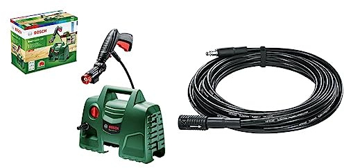 Bosch Nettoyeur Haute-Pression EasyAquatak 100 1100 W, buse à 360° avec réservoir de détergent & Flexible d'extension Bosch F016800361 6 m