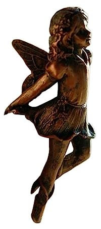 Sculpture de fée fleur ailée en résine plante en pot pendentif pots d'eau suspendus décoration jardin tasses ornements mini S7p2