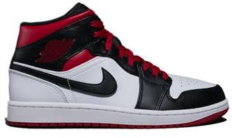 Nike Men's 1 Retro High Og Fitness Shoes, White Gym Red Black, 12.5 US