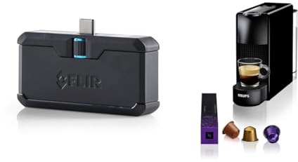 FLIR ONE Pro Thermal Imaging Camera for Android USB-C & Nespresso Krups XN1108 Essenza Mini Kaffeekapselmaschine| 14 Kapseln | 19 bar | Energiesparmodus | 1260 W | ‎0