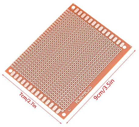 10 Pezzi Singal Side Prototipo Fai da Te Circuito Universale, Circuito di Prototipazione PCB Lato Singolo Prototipo Scheda Prototipo PCB di Carta Circuito Stampato Universale per