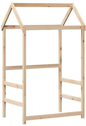 vidaXL Tetto per Letto Bambini 98x70x176,5 cm Legno Massello di Pino, tetto per letto, tettoia per letto bambini, baldacchino per letto bambini