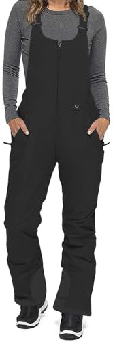 Saxrel Women's Ski Suits Thermal Clothing Dungarees Snow Ski Overalls Plus Size Waterproof Thermal Suit Windproof Insulated Romper Athletic Snowpants Activewear