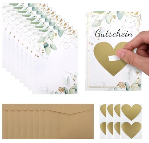 DIY 8Stück Rubbelkarten mit Umschlägen Set, Gutschein zum Selber Ausfüllen - Rubbelkarten zum selber beschriften als Geburtstagskarte, Wunschgutschein - Gutscheinkarte für gemeinsame Zeit (G69)