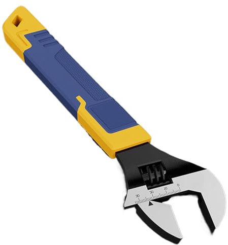 Llave ancha ajustable, boca ajustable, llave de baño grande de alta resistencia de 12 pulgadas, herramienta de reparación de fontanería para uso automotriz de electrodomésticos, herramientas de