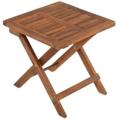 RILOOP Holz Beistelltisch Klapptisch Gartentisch Balkontisch Gartenmöbel Akazie