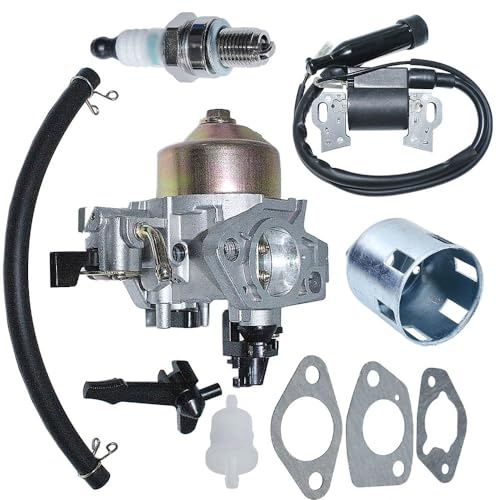 Carburatore olio Motori Benzina Carburatore Recoil Pull Starter Per GX390 13HP Per GX 390 Tosaerba Parte Del Motore Bobina Di Accensione Choke Rod Guarnizione Tazza Kit