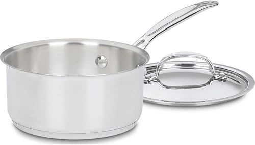 Cuisinart 719-16 1.5-Quart Chef's-Classic-Stainless-Cookware-Collection, Saucepan w/Cover