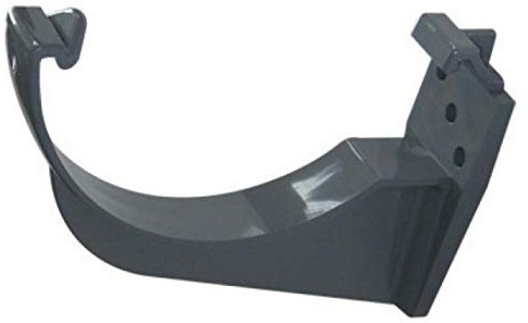 FLOPLAST 112mm Half Round Fascia Gutter Bracket - Grey - Bag of 10
