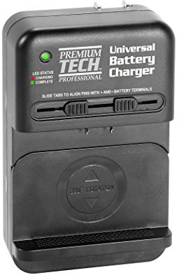 Vidpro PT-UNV Universal Li-Ion Battery Charger - Adjustable Programmable Travel Friendly Charger with Overcharge Protection and Automatic Polarity Detection Compatible with Most Battery Types