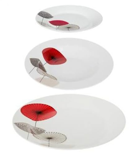 Secret de Gourmet - Service de Table 18 Pièces Osara 27cm Blanc