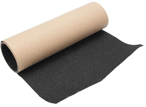 Vbestlife Foglio di nastro adesivo per skateboard da 9 x 33, carta vetrata nera per scooter antiscivolo e traspirante per rollerboard, scale, pistola, pedale, pistola,