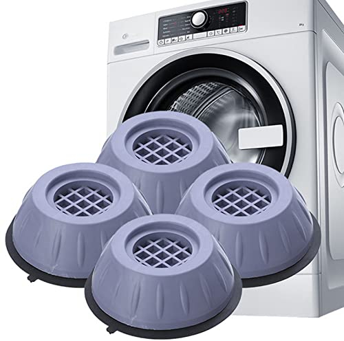 Tuofang 4 Pièces Tapis Anti-Vibration ​pour Machine À Laver, Tampons À Pieds de Machine à Laver, Empêchent le Bruit de Bouger, pour Lave-Linge et Sèche-Linge (3.5CM)