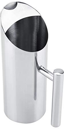 Jarra de acero inoxidable, jarra para beber fría, jarra de agua con protector de hielo Jarra para beber fría, herramienta para servir en el hotel en casa(1L)