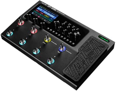 Valeton GP200 - HD Modeling Multieffektprozessor und Audiointerface, türkis, blau, gelb, schwarz