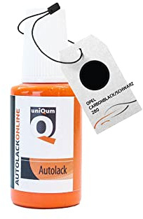 uniQum Autolack Lackstift fürs Auto für OPEL CARBONBLACK/SCHWARZ 280 Autolack Reparatur 30 ml