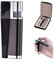 Briquet Portatif, Ensemble 2 en 1, Briquet à Pipe en Métal, Briquet à Flamme Nue Pliable Portatif, Gadget pour Homme pour Le Camping, Barbecue De Cuisine (Style B Noir)