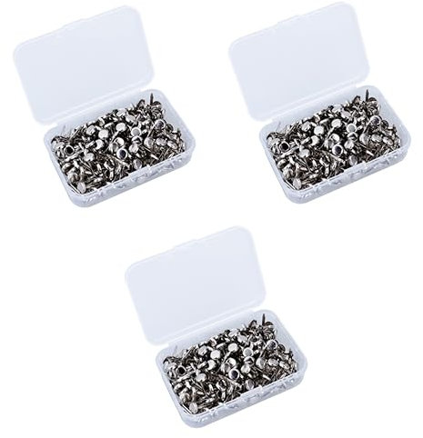 Operitacx 600stücke Metall Brads Silber Runde Paper Fasteners Mit Aufbewahrungsbox Für Bastelarbeiten Scrapbooking Und Fotohalterungen Wasserfest Und Robust