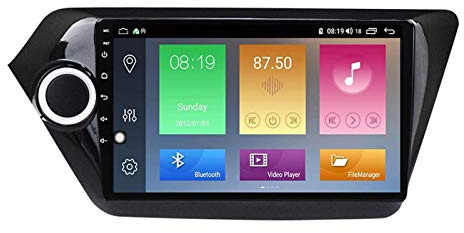 HYMLMY Lettore Radio multimediale Stereo per Navigazione Auto Android 10.0 per K-IA Rio K2 2010-2015, tethering Bluetooth Internet/GPS/FM/RDS/DSP/comandi al Volante